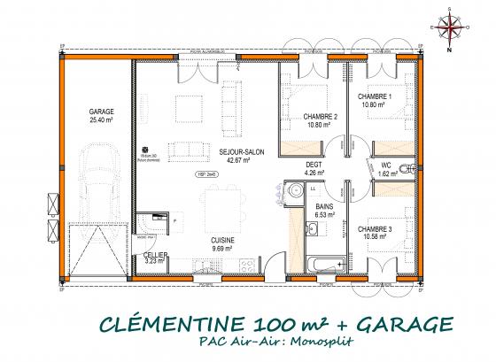 plan-maison-plain-pied-100m2-garage