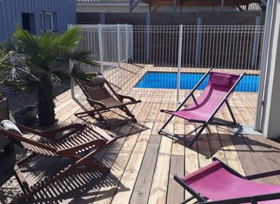 Maison individuelle - terrasse en bois