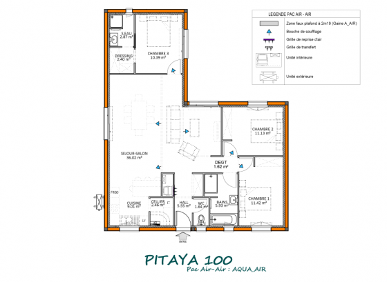 plan maison-pitaya 100m2