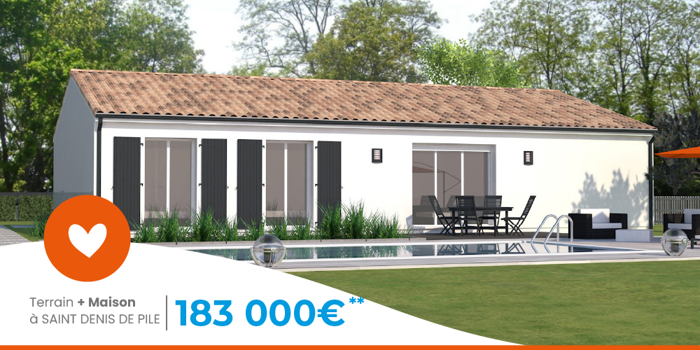 maison avec terrain a 183 000 euros avec CH