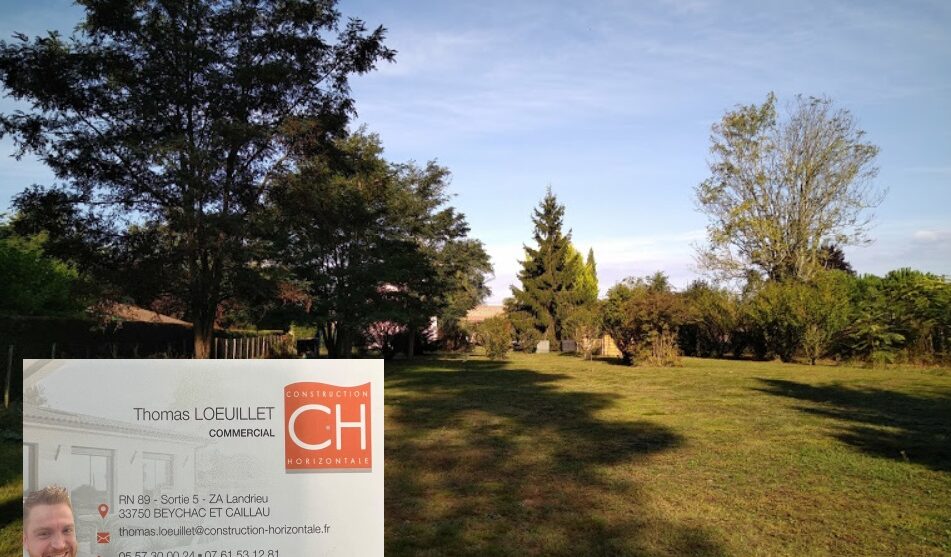 Terrain constructible Saint-sulpice-et-cameyrac  (Gironde 33)