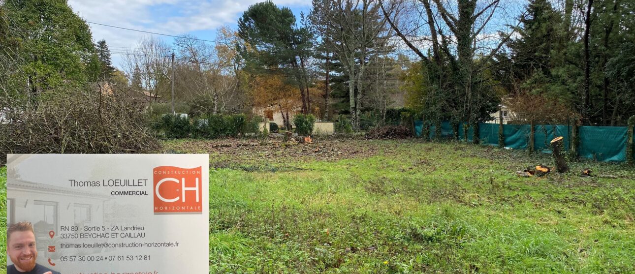 Terrain constructible Vayres  (Gironde 33)