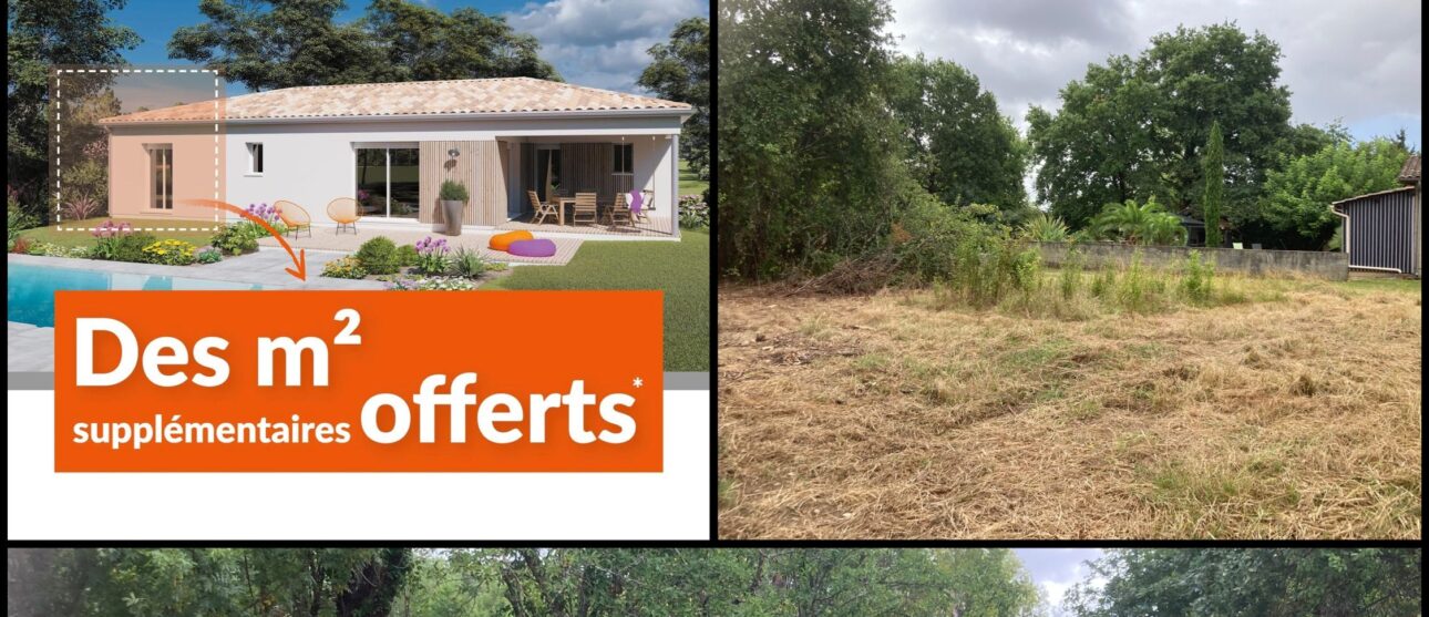 Terrain constructible Gauriaguet  (Gironde 33)