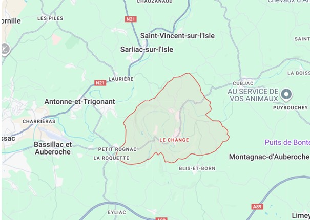 Terrain constructible Le change  (Dordogne 24)