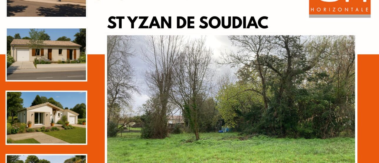 Terrain constructible Saint-yzan-de-soudiac  (Gironde 33)