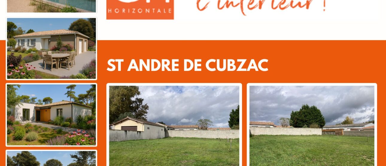 Terrain constructible Saint-andré-de-cubzac  (Gironde 33)